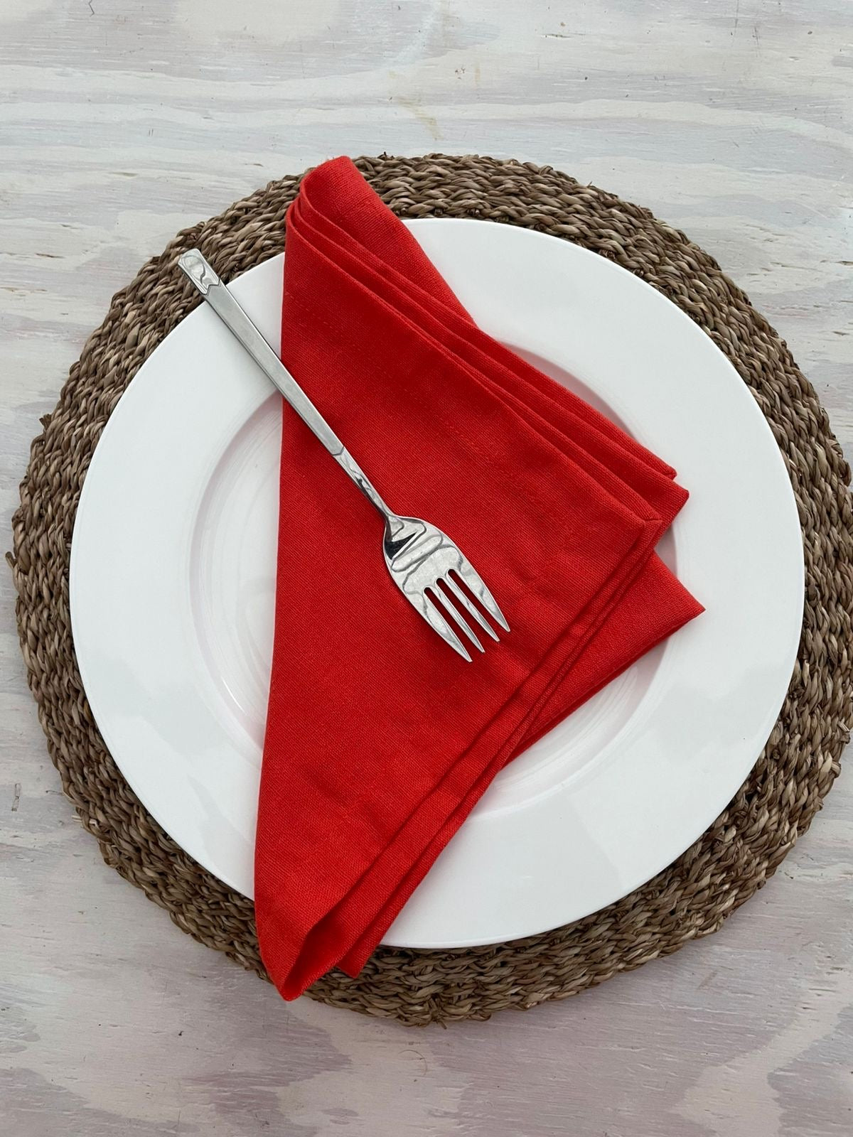 Plain Red Napkin